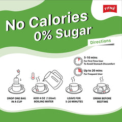 Nutrition label highlighting caffeine-free and zero calories