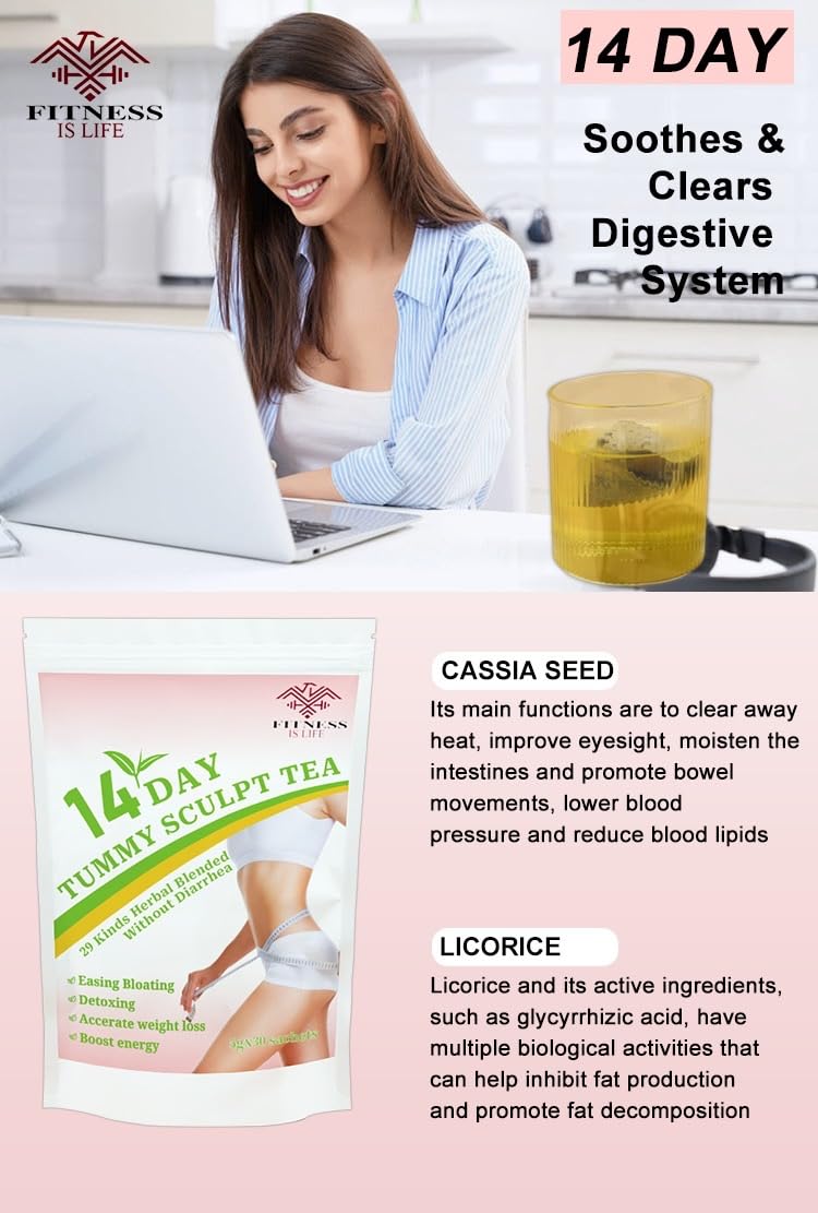 Fitness is Life evening tea bag brew for a soothing nightly routine.