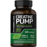 Fitness Labs Creatine Capsules bottle front view, 120 count