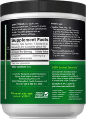 Product packshot of Fitness Labs Creatine Monohydrate Powder 500g