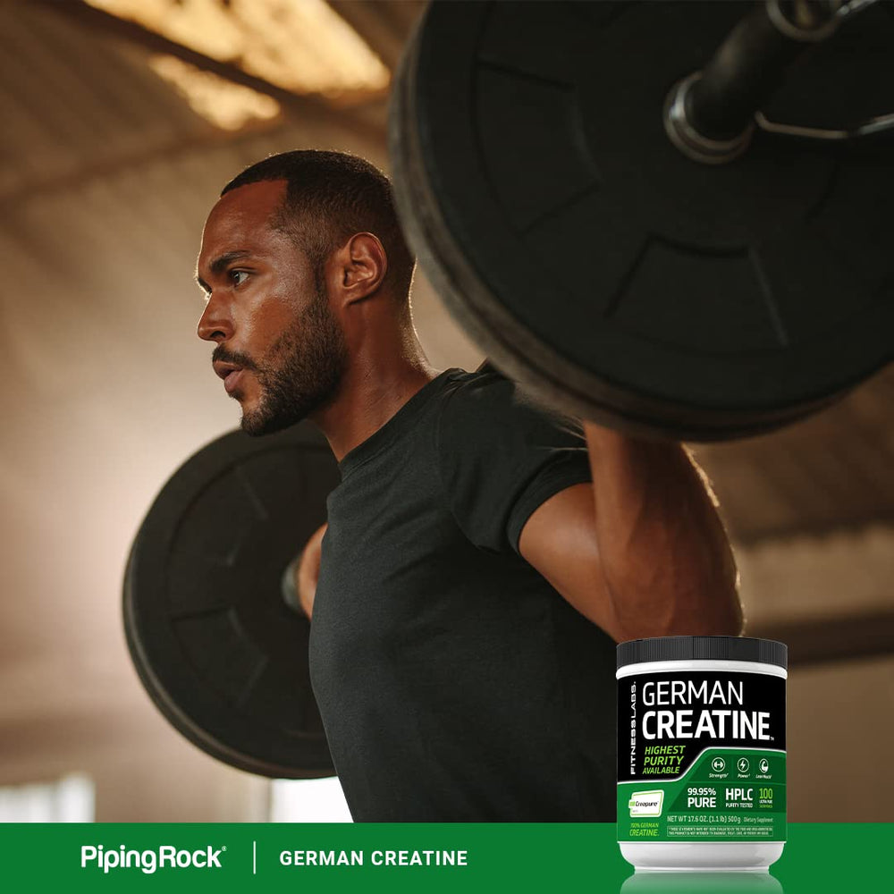Creapure logo with Fitness Labs Creatine Monohydrate Powder