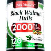 Fito Medic's Black Walnut Hull bottle and capsules