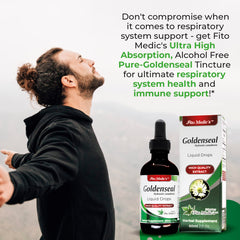 Close-up of Fito Medic's Goldenseal tincture label