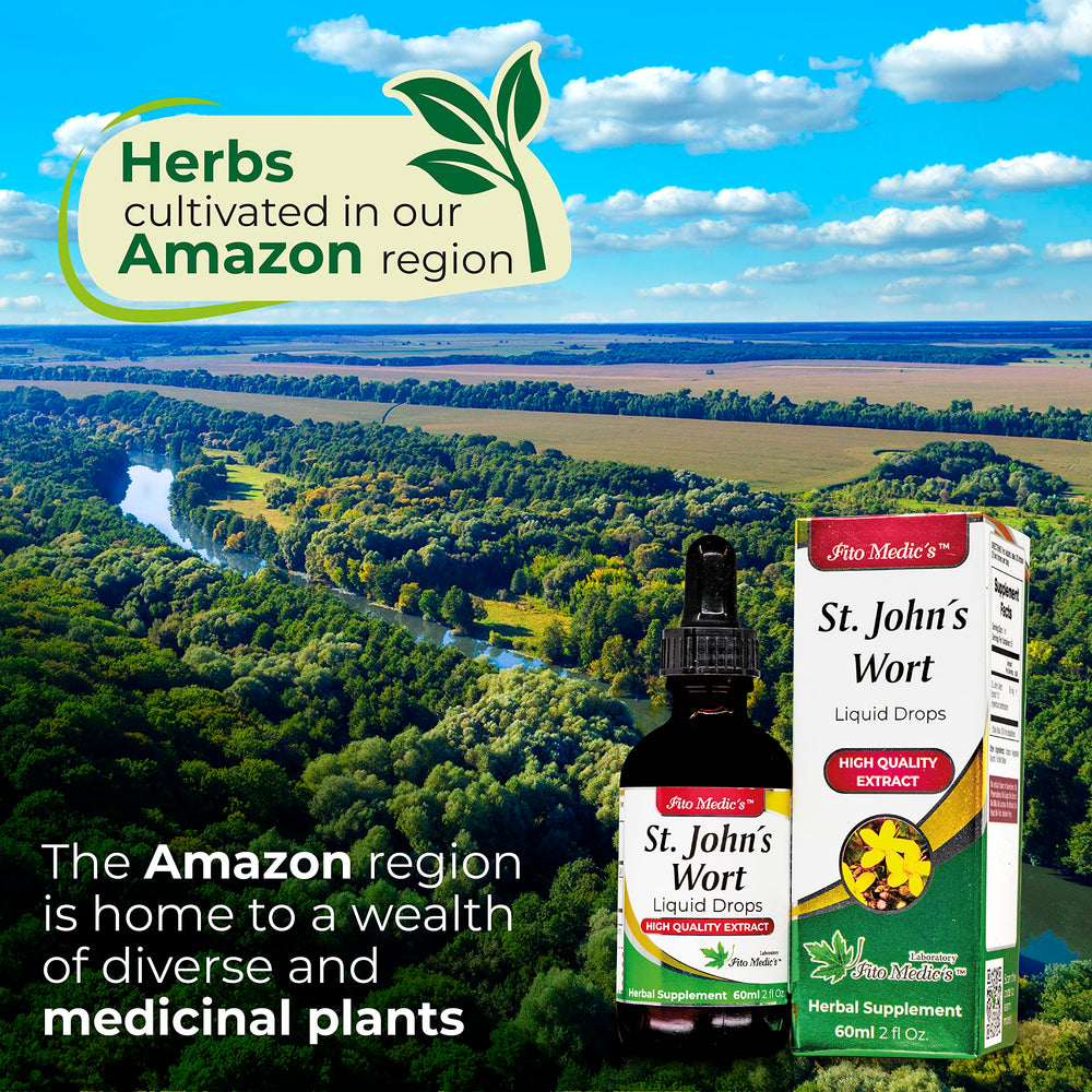 Front view of Fito Medic's St John's Wort tincture bottle