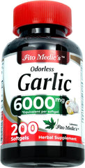Organic Odorless Garlic Oil bottle and packaging