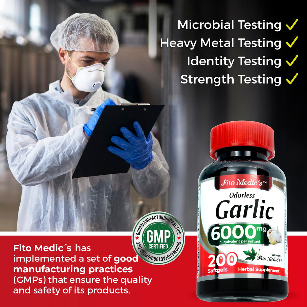 Lifestyle shot of garlic supplement on a shelf