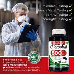 Chlorophyll detox greens supplement concept