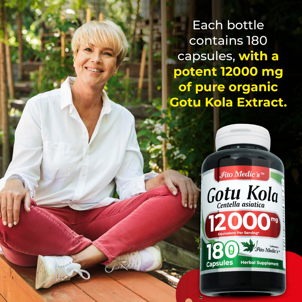 180-count Gotu Kola capsules label