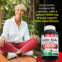 180-count Gotu Kola capsules label