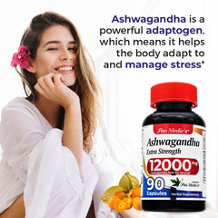 Non-GMO logo on Ashwagandha bottle label