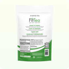 FitTea cup with steam illustrating easy-to-include daily detox ritual.