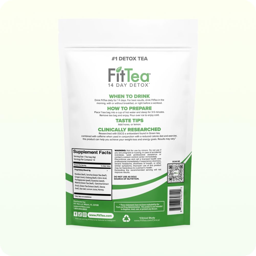 FitTea The Original packaging showcasing a ready-to-use detox routine.