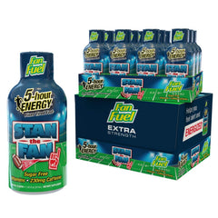 Five-hour ENERGY Extra Strength Fan Fuel bottle ready for quick energy on the go.