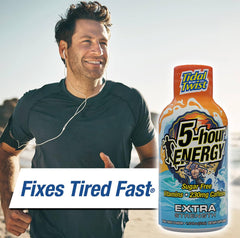 Five-hour ENERGY Extra Strength Strawberry Banana shot delivers fast energy on demand.