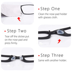 Packaging showing five pairs of nasal pads