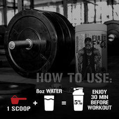 FivePercent Nutrition FullAF serving spoon emphasizes precise, mess-free dosing