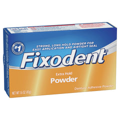 Fixodent Extra Hold Powder 1.6 oz packaging
