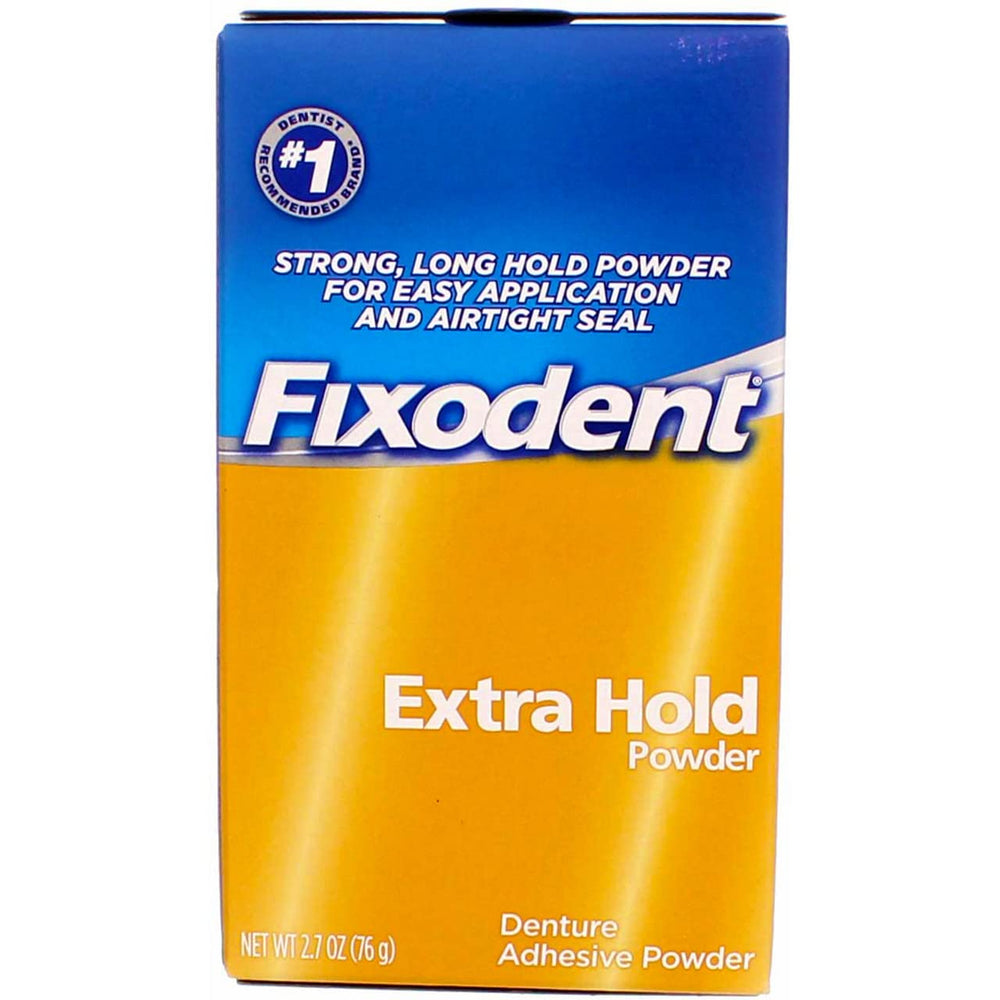 Fixodent Extra Hold Powder 2.70 oz Pack of 3 – product packaging