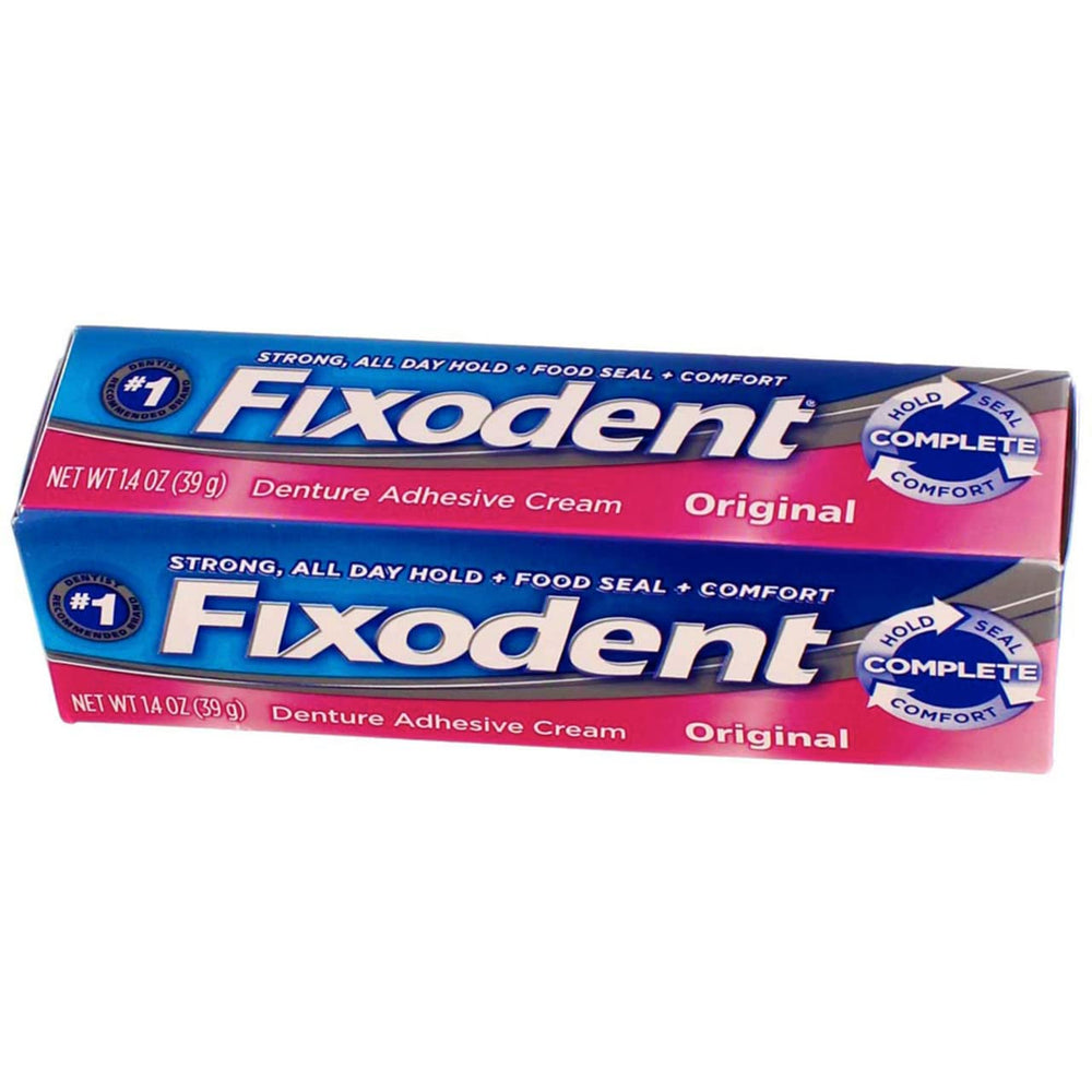 Fixodent Original denture adhesive six-pack display