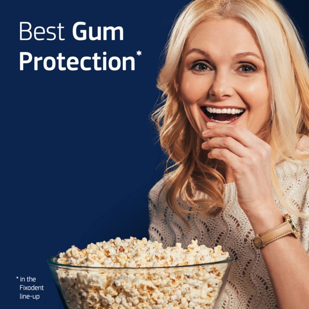 Gums and dentures care imagery for Fixodent