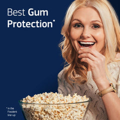 Gums and dentures care imagery for Fixodent