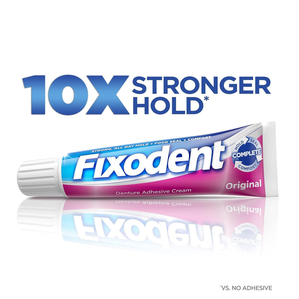 Pack of 12 Fixodent Original denture adhesive tubes
