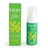 Product shot of Fizzy 3-in-1 foam cleaner for aligners and retainers in mint cucumber