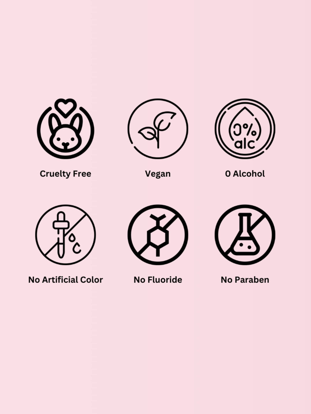 Ingredient highlights: alcohol-free, fluoride-free, SLS-free