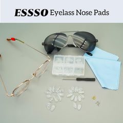 Flat lay of the complete nose pad replacement kit