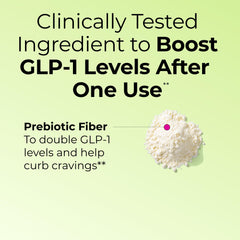 Flatter Me Fiber GLP-1 Booster satiety and appetite control concept