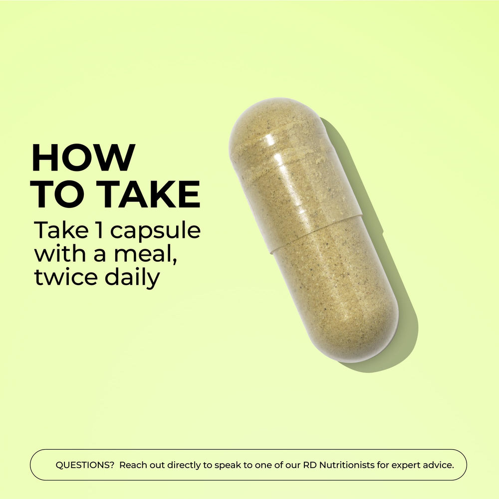 Close-up of vegan capsule for Flatter Me