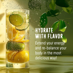 Real fruit powder and electrolyte blend