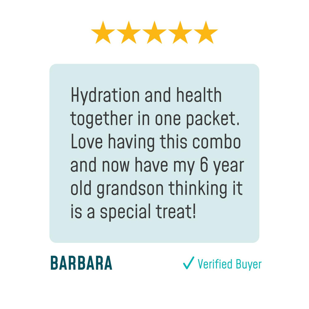 Close-up of real fruit powder and electrolyte blend ingredients