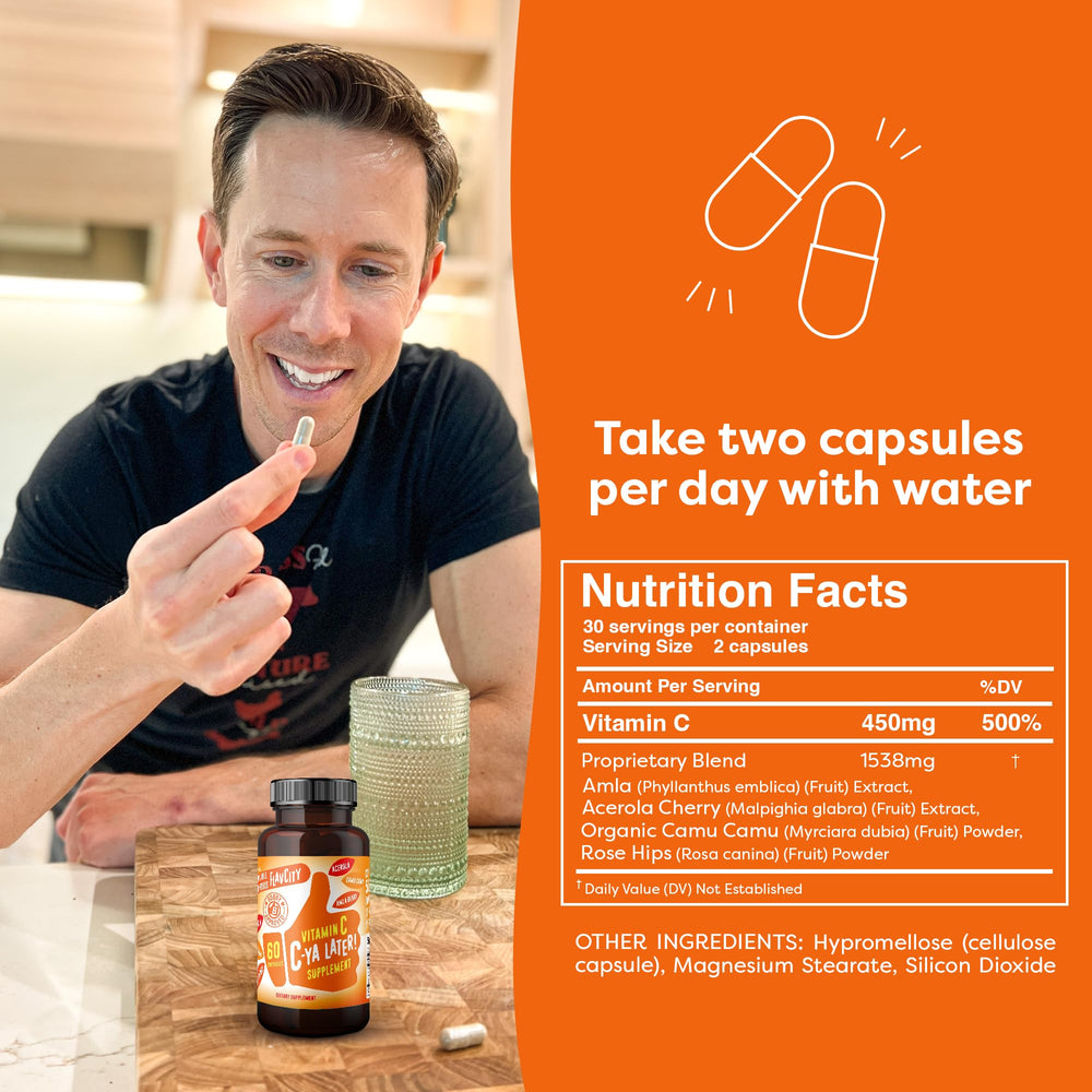 Camu camu fruit used in FlavCity Vitamin C supplement