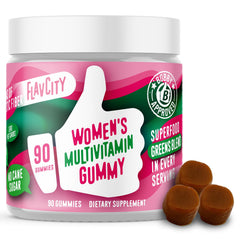 FlavCity Women's Multivitamin Gummy bottle with 90 gummies
