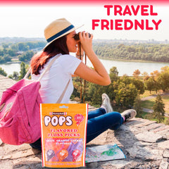 Family dental care with flavored floss picks