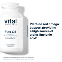 100 softgels bottle image for Vital Nutrients Flax Seed Oil 3000mg