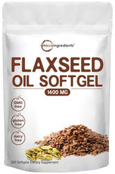 Flaxseed Oil 1400mg Softgels bottle