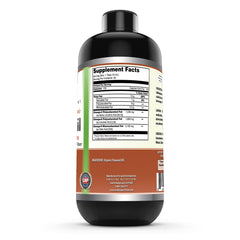 Flaxseed Oil bottle showing 32 servings per bottle