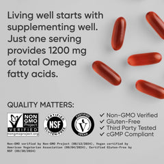 Flaxseed oil in the omega blend