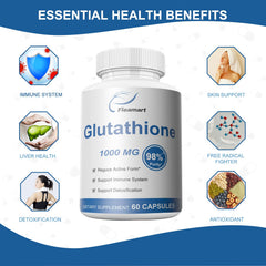 Fleamart Glutathione capsules closeup highlights purity and convenient daily intake