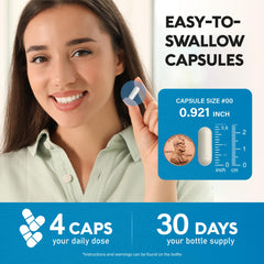 Active person with flexibility and mobility vitamins for joint health