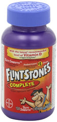 Close-up of Flintstones chewable vitamin tablets