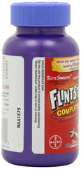 Back view showing supplement facts on Flintstones multivitamin packaging