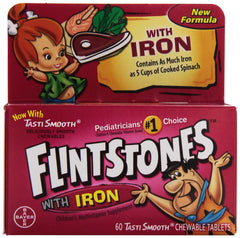 Flintstones Multivitamins with Iron bottle for kids – front view