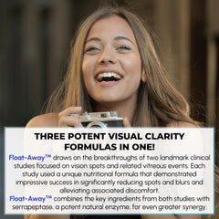 Clinical study concept illustrating vitreous health improvements