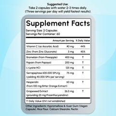 Packaging box showing 60 servings of Float-Away Vision Clarity