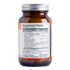 Flora Daily Maintenance Digestive Enzymes bottle label close-up