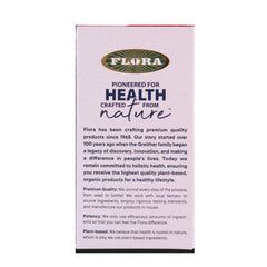 Flora Ferritin+ packaging and bottle on natural background