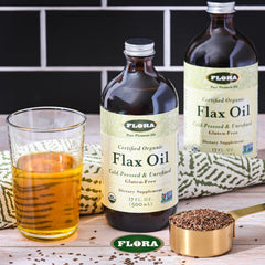 Keep Refrigerated symbol for Flora Flax Oil